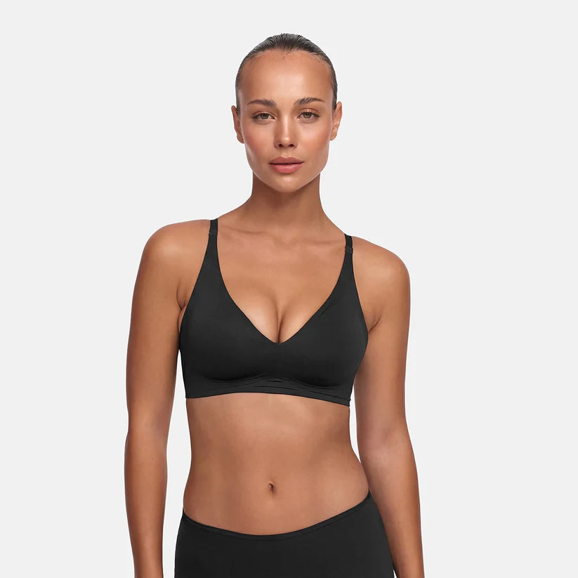 NAHTLOSER PUSH-UP-BH - SCHWARZ