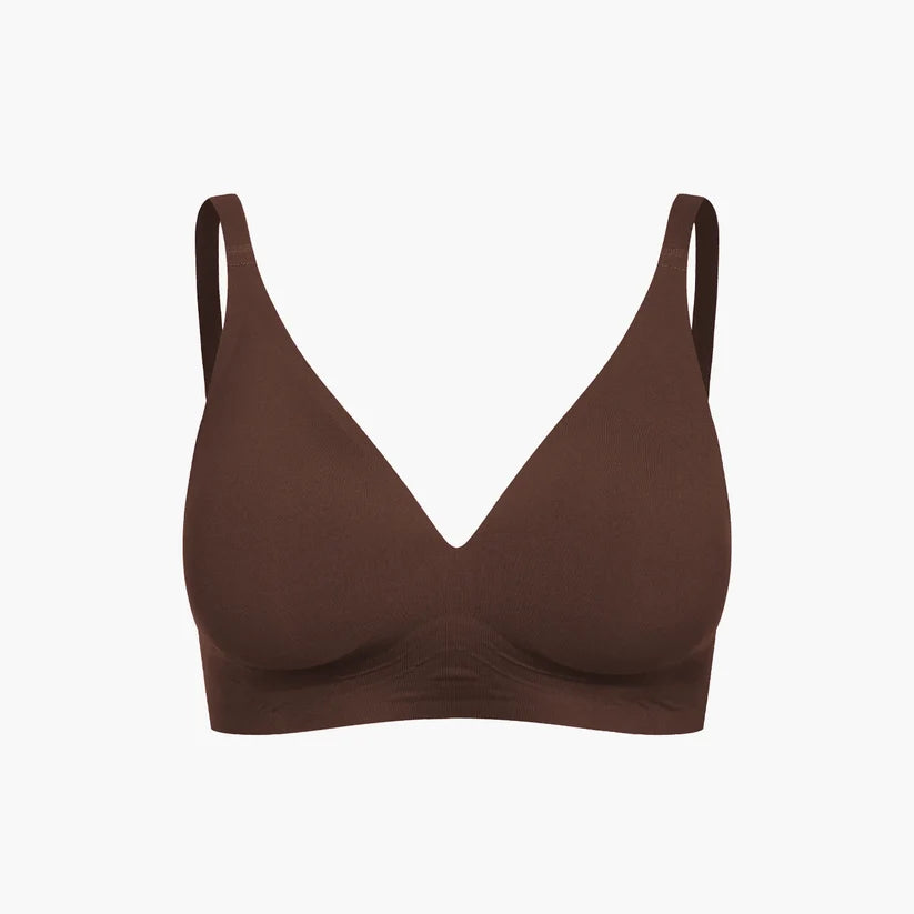 NAHTLOSER PUSH-UP-BH - BRAUN