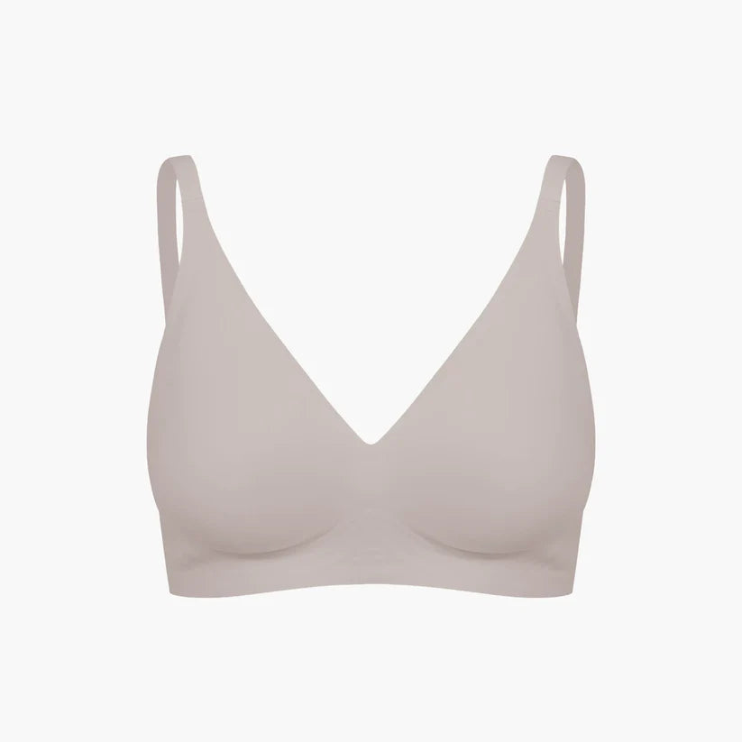 NAHTLOSER PUSH-UP-BH - DUNKELTAUPE