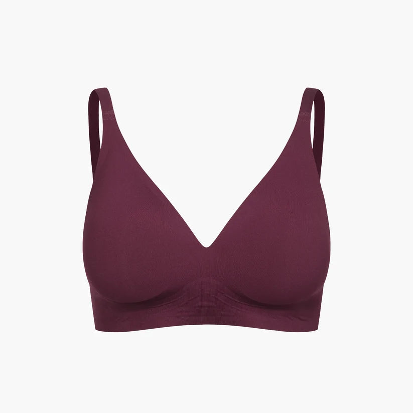 NAHTLOSER PUSH-UP-BH - BURGUND