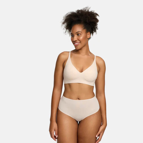 NAHTLOSER PUSH-UP-BH - SAND