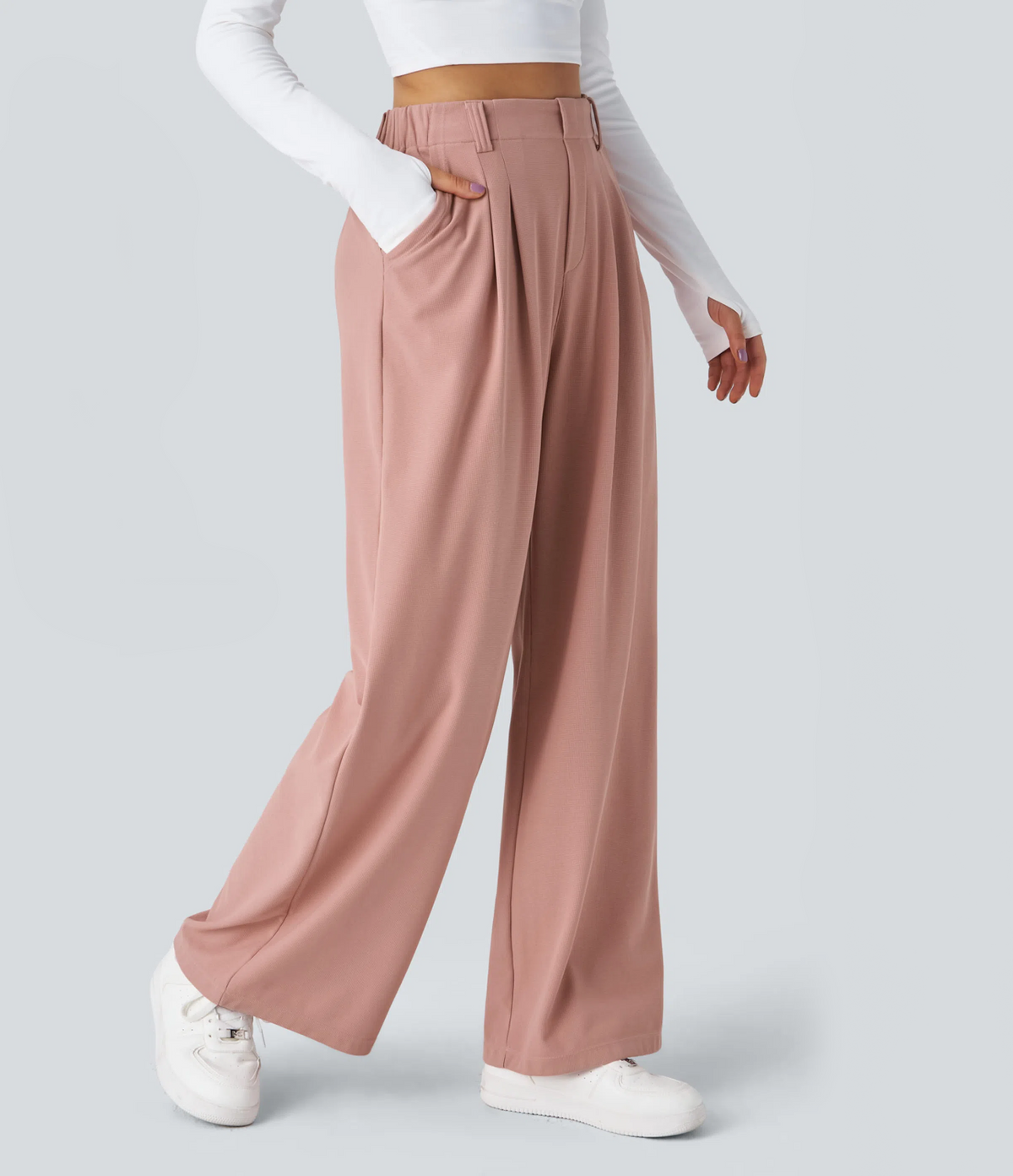 PANTALONE SALENTO TESSUTO WAFFLE LARGO