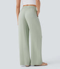 PANTALONE SICILIA EFFETTO LINO A VITA ALTA