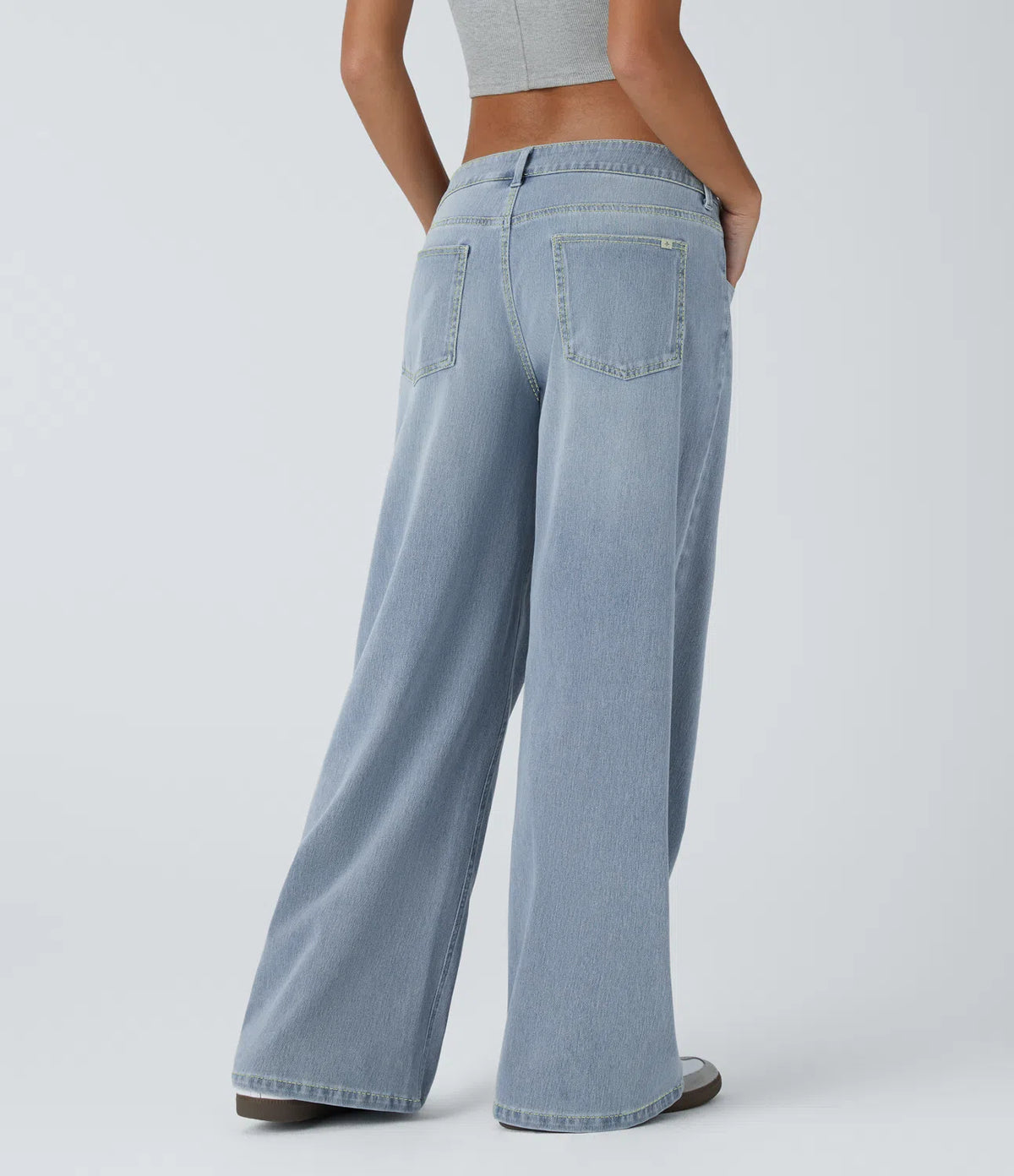 PANTALONE TORINO JEANS ASIMMETRICO A VITA BASSA