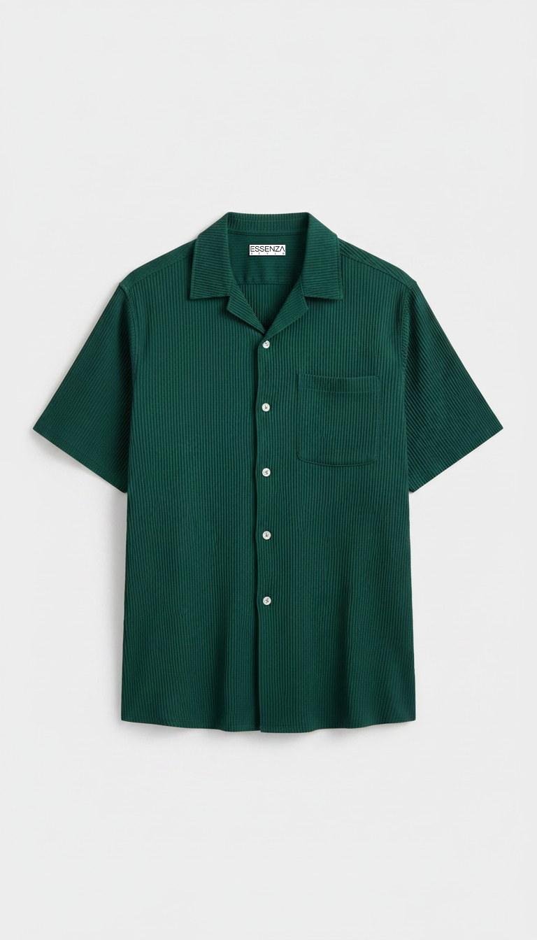 CAMICIA BARI IN LINO VERDE