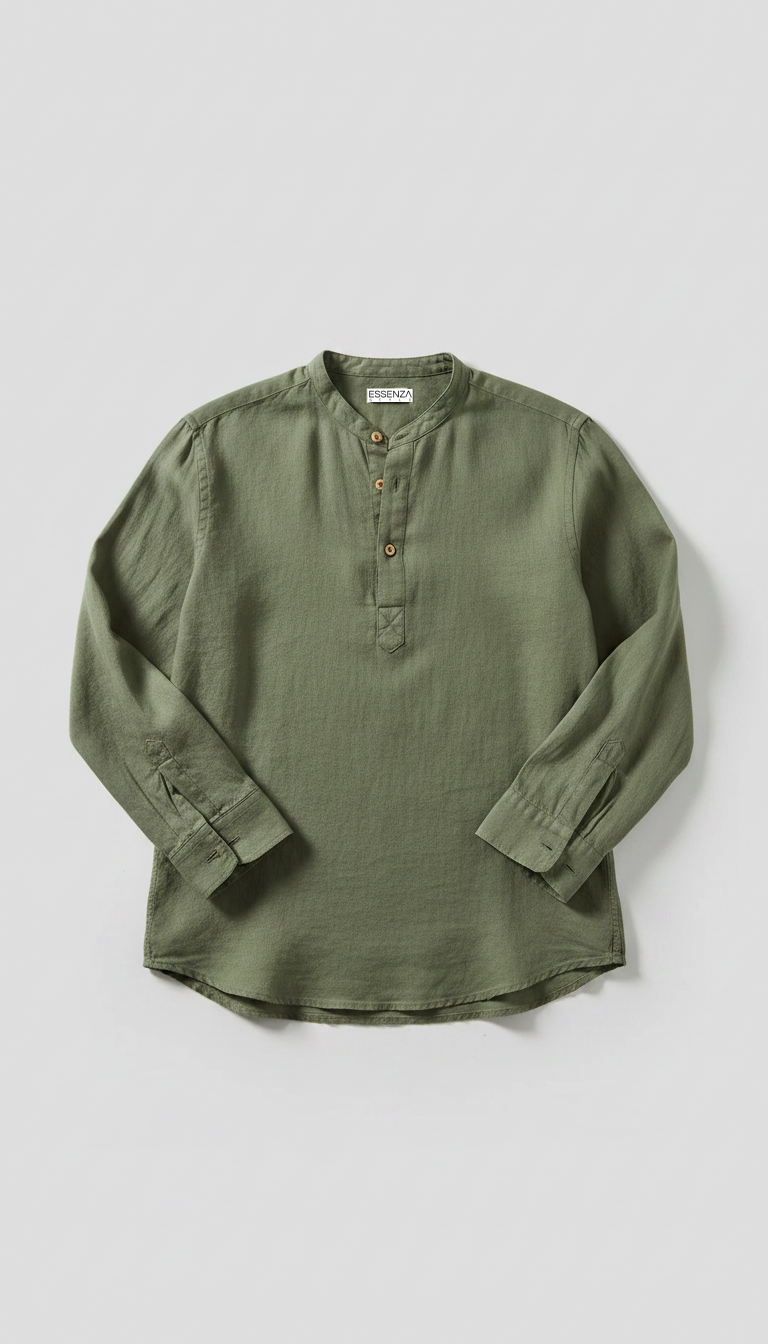 MAGLIA TOSCANA IN LINO VERDE