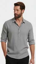 MAGLIA SALENTO IN LINO GRIGIA