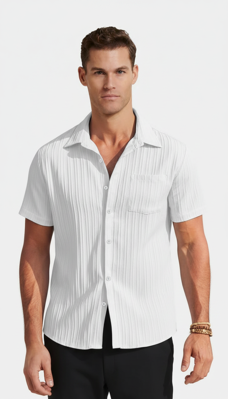 CAMICIA BARI IN LINO BIANCA