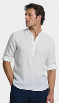MAGLIA TOSCANA IN LINO BIANCA