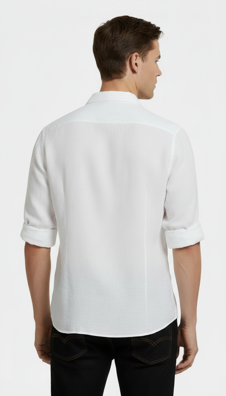 MAGLIA SALENTO IN LINO BIANCA